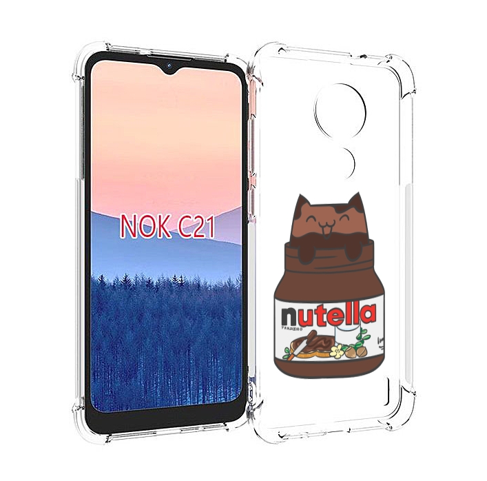 

Чехол MyPads кошечка-в-нутелле для Nokia C21, Прозрачный, Tocco