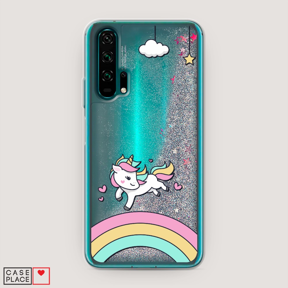 

Чехол Awog на Honor 20 Pro "Единорог на радуге", Разноцветный, 69391-1