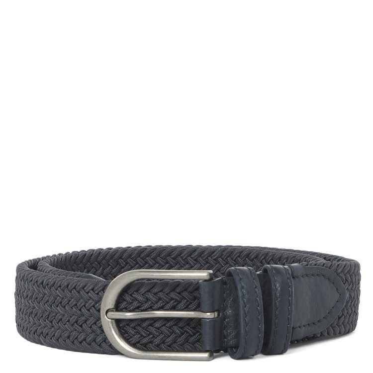 

Ремень мужской Calzetti B-01M/BRAID_S темно-синий, р. M, B-01M/BRAID_S