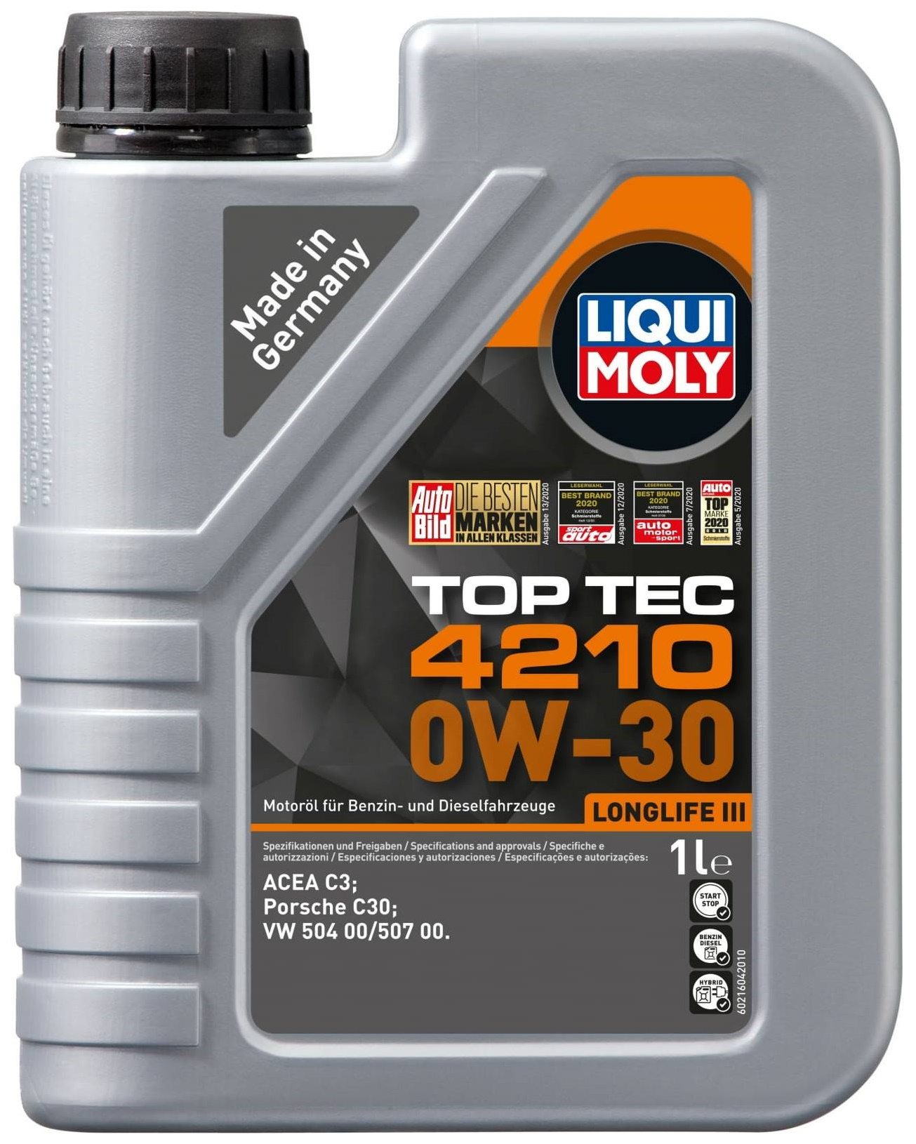 фото Масло моторное top tec 4210 0w-30 (1l) liqui moly арт. 21604