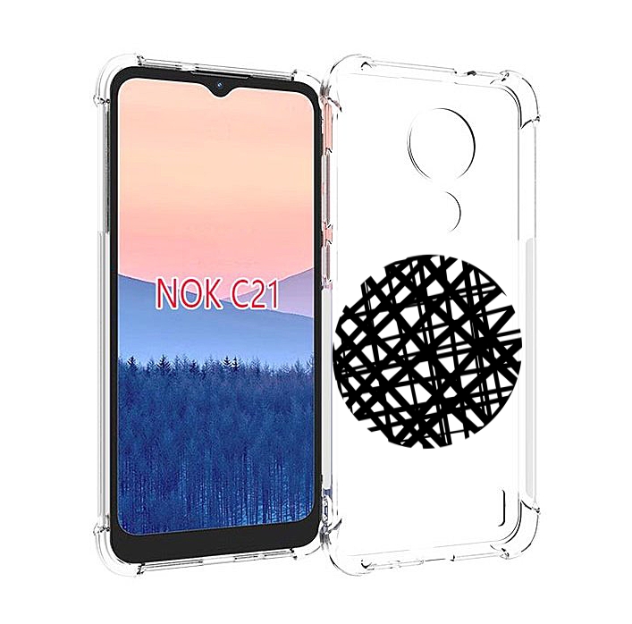 

Чехол MyPads круглая-абстракция для Nokia C21, Прозрачный, Tocco