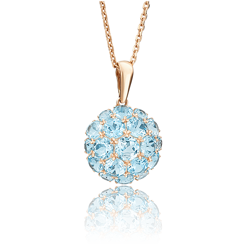 

Кулон из золота PLATINA jewelry 03-2277-00, топаз, 03-2277-00