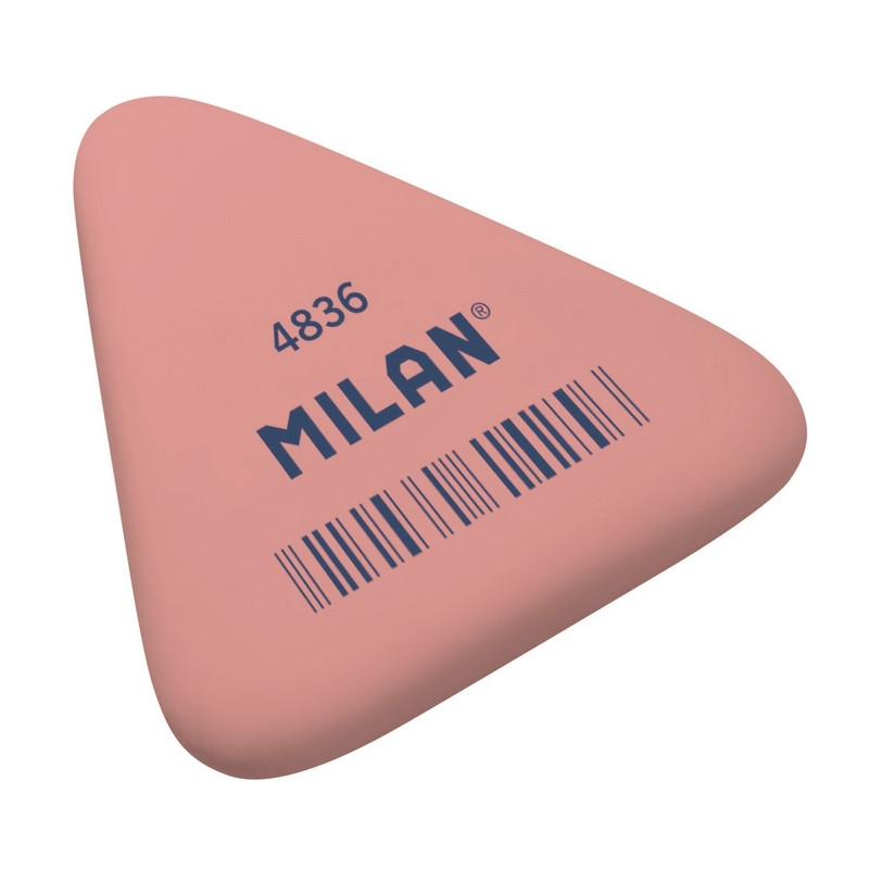 

Ластик каучуковый Milan 4836, треугольный, цв.в ассорт, (15шт.)