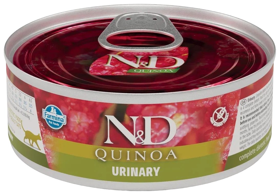 

Консервы для кошек Farmina N&D Quinoa с киноа, для профилактики МКБ, 80 г, N&D Quinoa