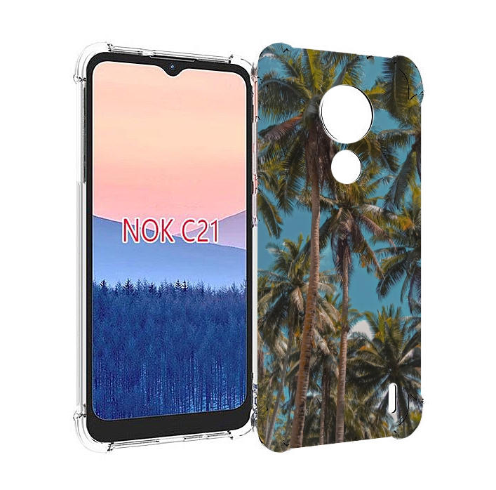 

Чехол MyPads летние пальмы для Nokia C21, Прозрачный, Tocco