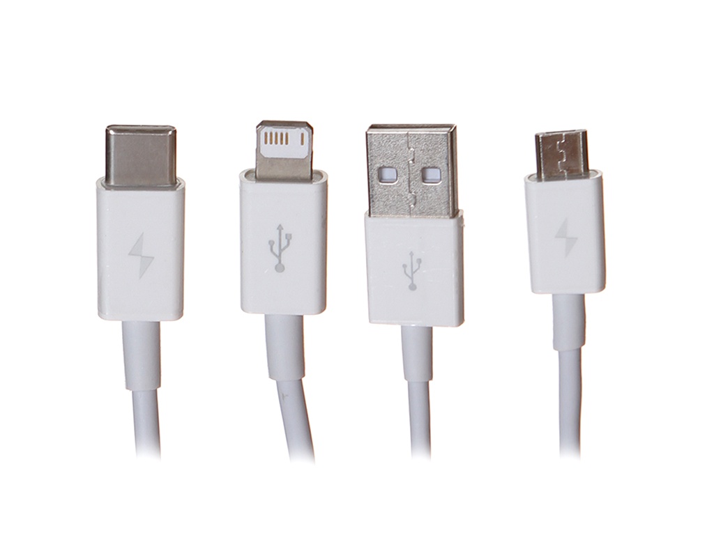 

Аксессуар Baseus Superior USB - MicroUSB/Lightning/Type-C 3.5A 1.5m White CAMLTYS-02, Белый, CAMLTYS-02