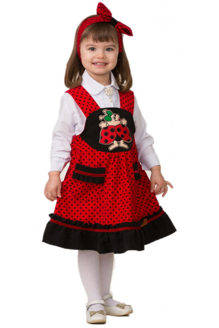 

Детский костюм Божьей коровки Жужи 104, Красный, 1024849