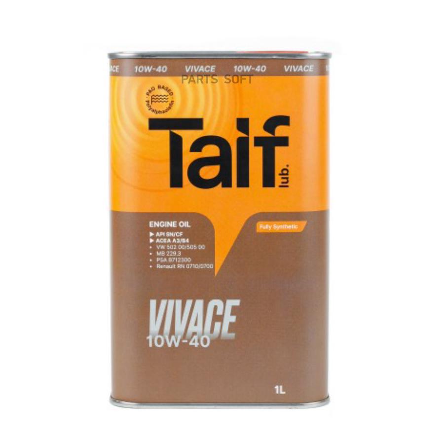 

Моторное масло TAIF VIVACE 10W40 1л