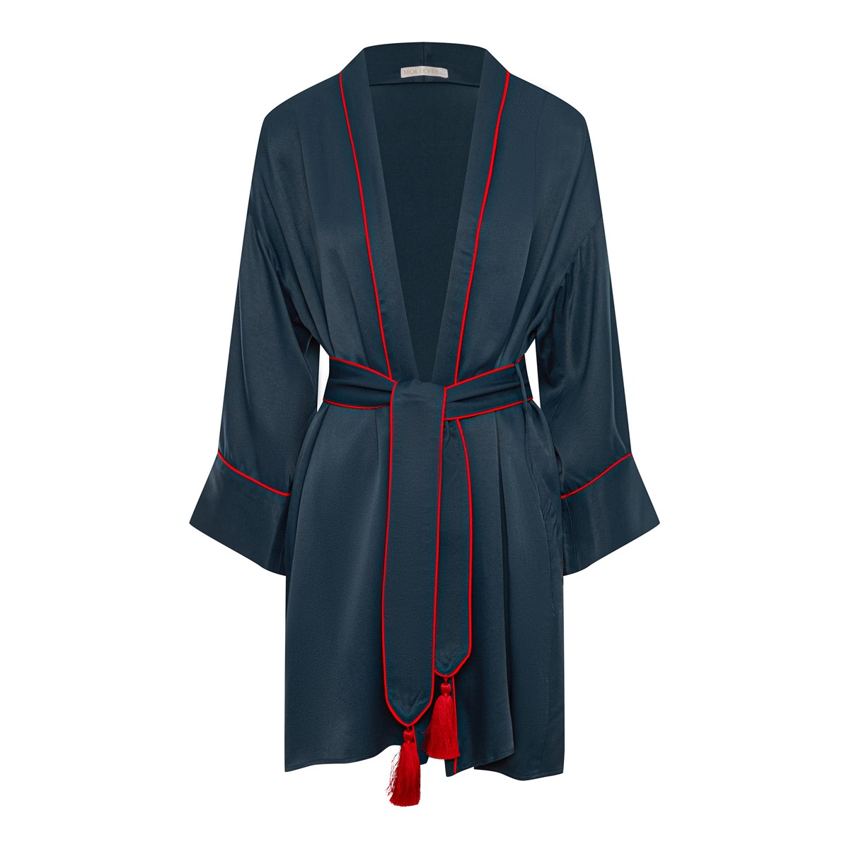 

Кимоно женское Moltevue 54985 синее M/L, Синий, 54985