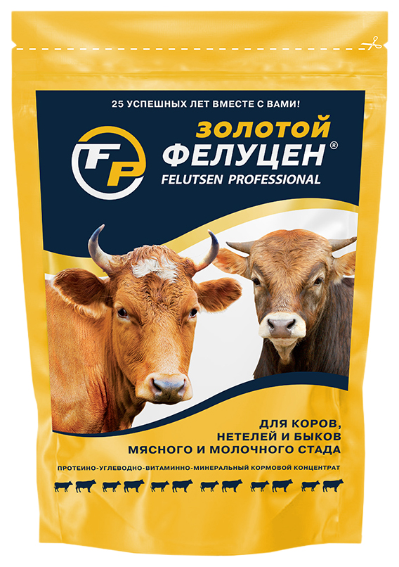 

Гранулы для коров, телят Золотой Фелуцен, 3 кг
