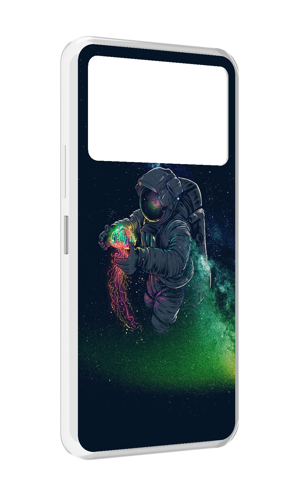 

Чехол MyPads космонавт-с-оружием-арты для Infinix NOTE 12 VIP (X672), Прозрачный, Tocco