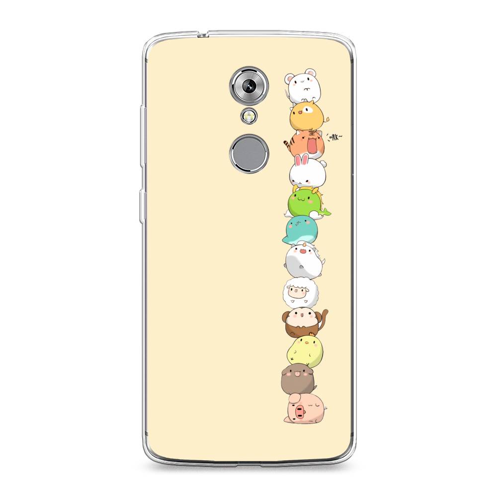 

Чехол Awog на ZTE Axon 7 / ЗТЕ Axon 7 "Питомцы Чиби", Разноцветный, 131450-2