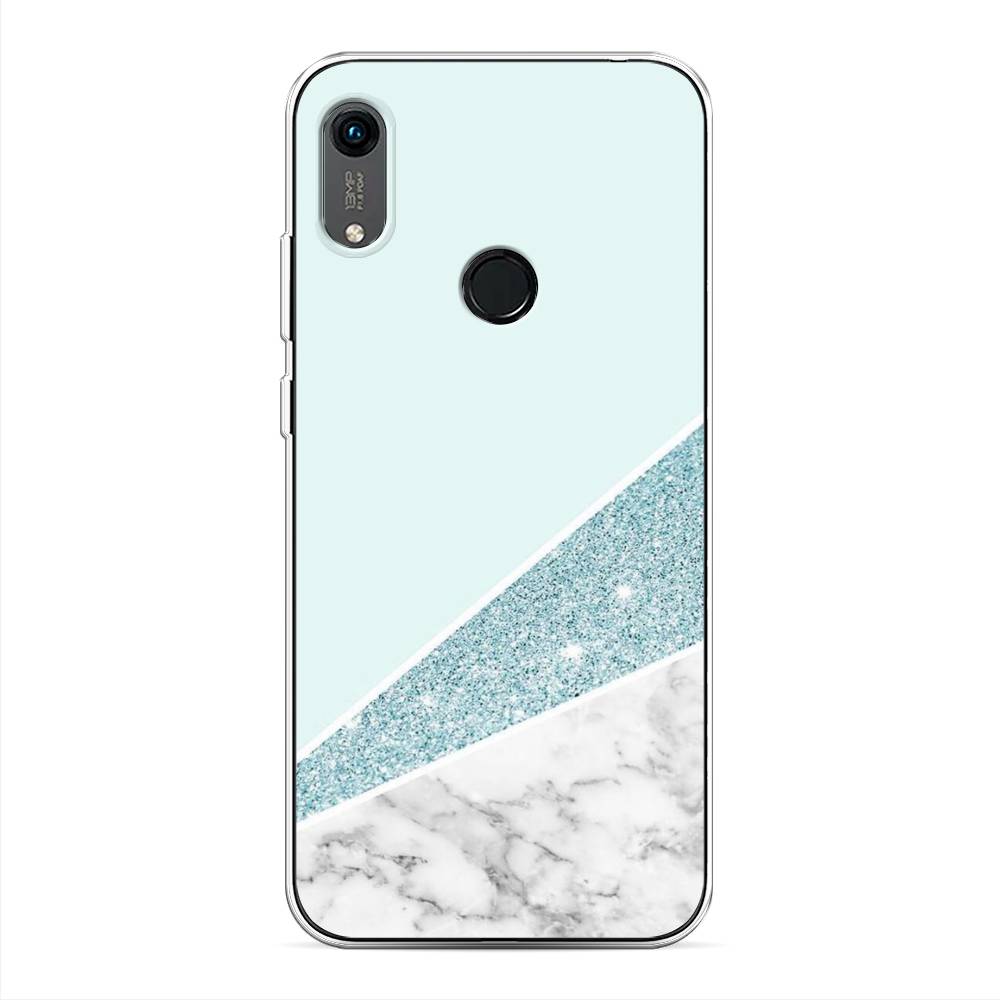 

Чехол Awog на Huawei Y6s "Мрамор с голубыми блестками", Разноцветный, 611550-3