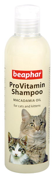 фото Шампунь для кошек beaphar pro vitamin с маслом ореха, для чувствительной кожи 250 мл