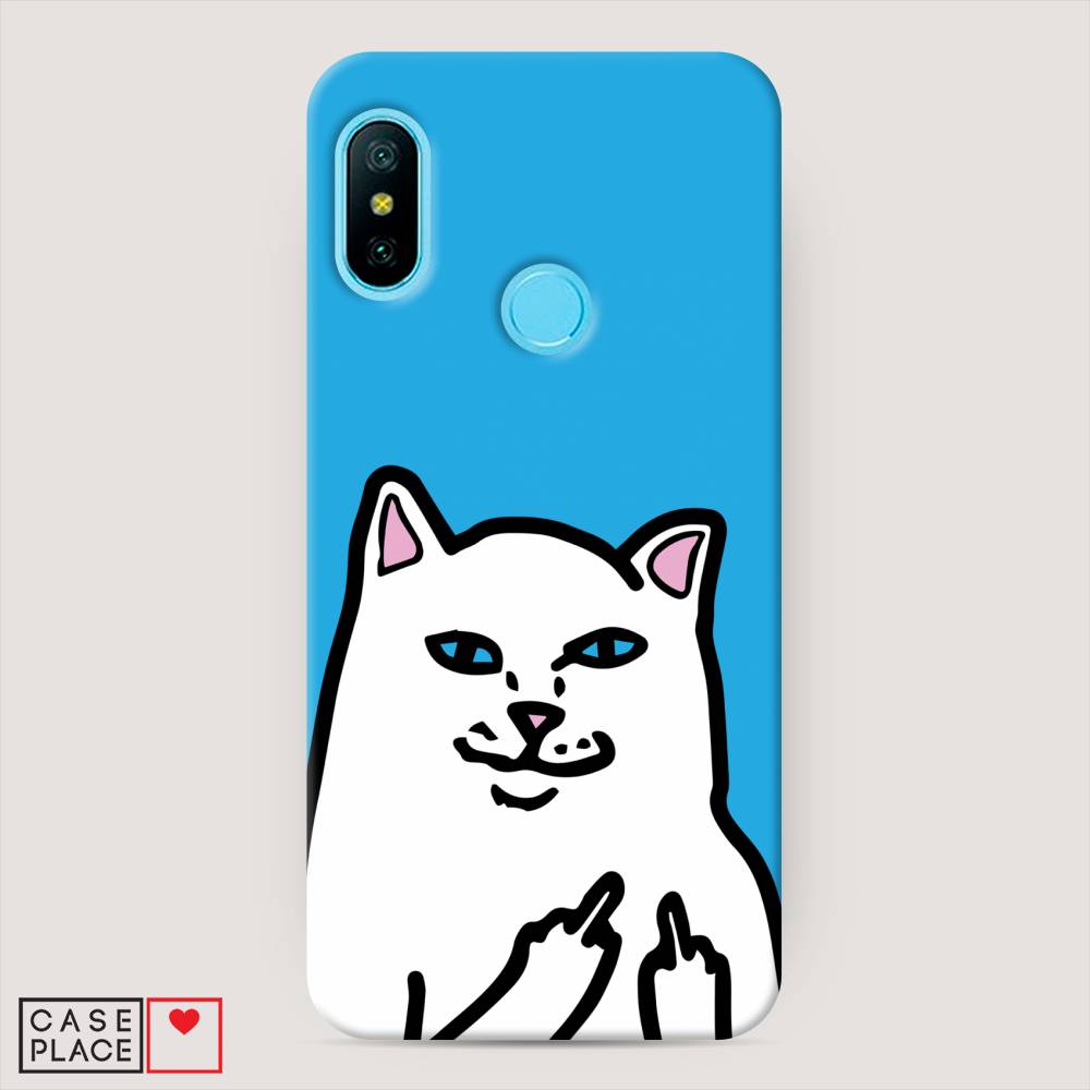 

Пластиковый чехол "Кот жесть" на Xiaomi Redmi 6 Plus, 33920-7