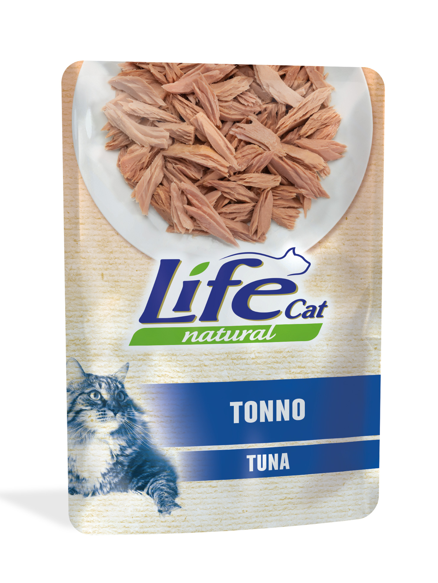 Влажный корм для кошек Lifecat Natural с тунцом в желе, 70г