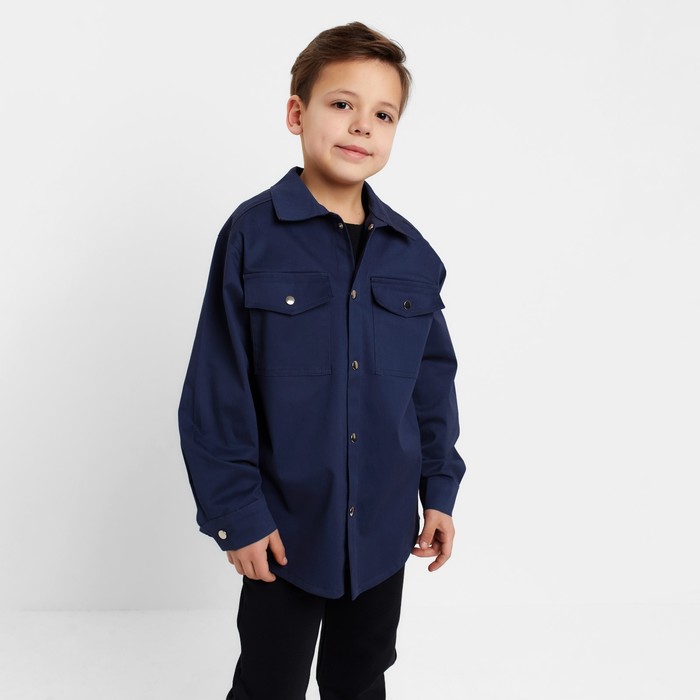 

Рубашка джинсовая детская KAFTAN р. 28 (86-92 см), синий, Jeans