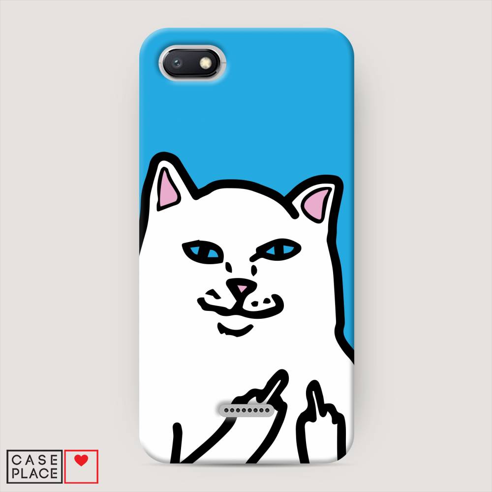 

Пластиковый чехол "Кот жесть" на Xiaomi Redmi 6A, 34120-7
