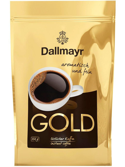 

Растворимый сублимированный Dallmayr Gold, 250 гр., Dallmayr Gold, 250 гр.