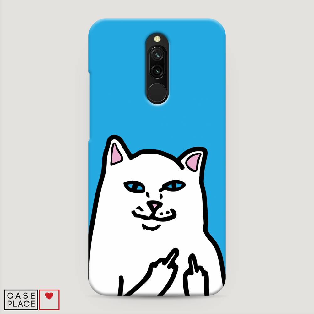 

Пластиковый чехол "Кот жесть" на Xiaomi Redmi 8, 37120-7