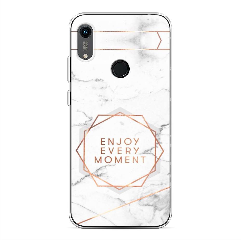 

Чехол Awog на Huawei Y6s "Enjoy every moment мрамор", Разноцветный, 611550-7