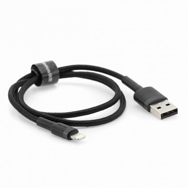 фото Кабель usb-ip baseus cafule gray/black 1m 2.4a