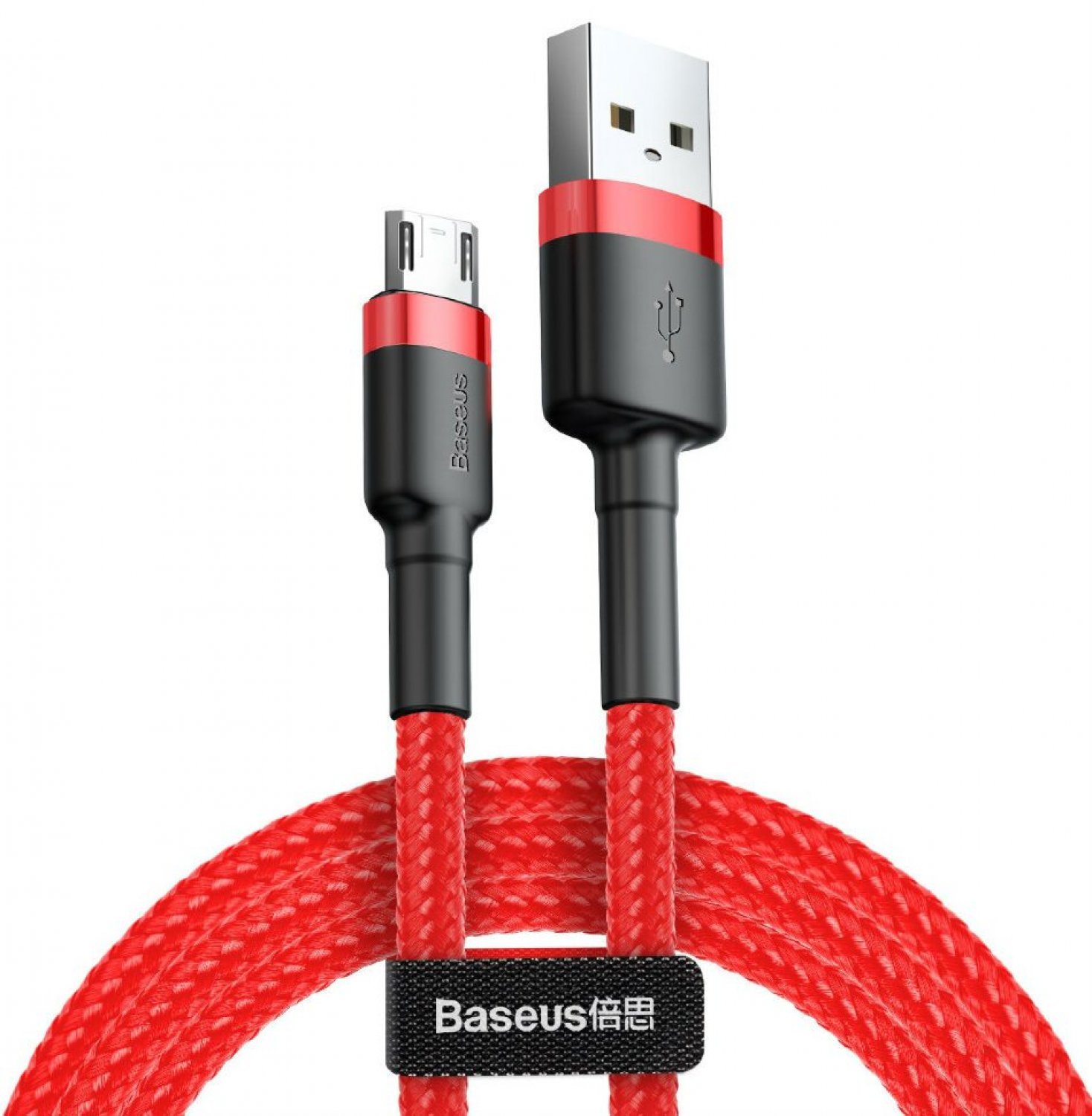 фото Кабель usb-micro baseus halo red 50cm