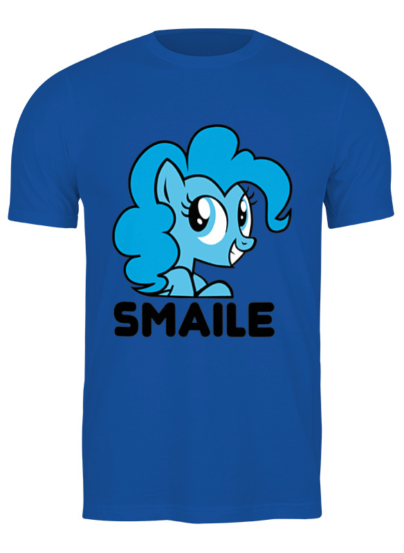 

Футболка мужская Printio Smaile синий XL, Smaile