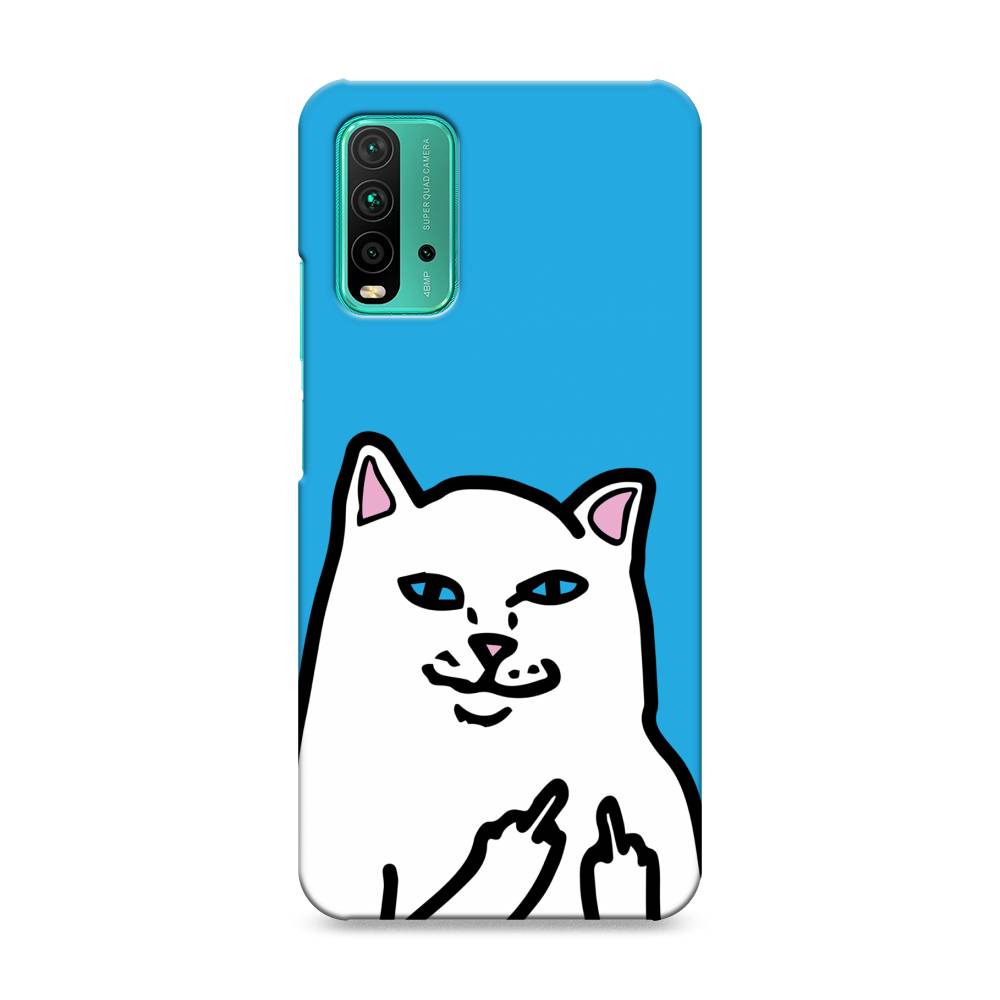 

Пластиковый чехол "Кот жесть" на Xiaomi Redmi 9T, 39820-7