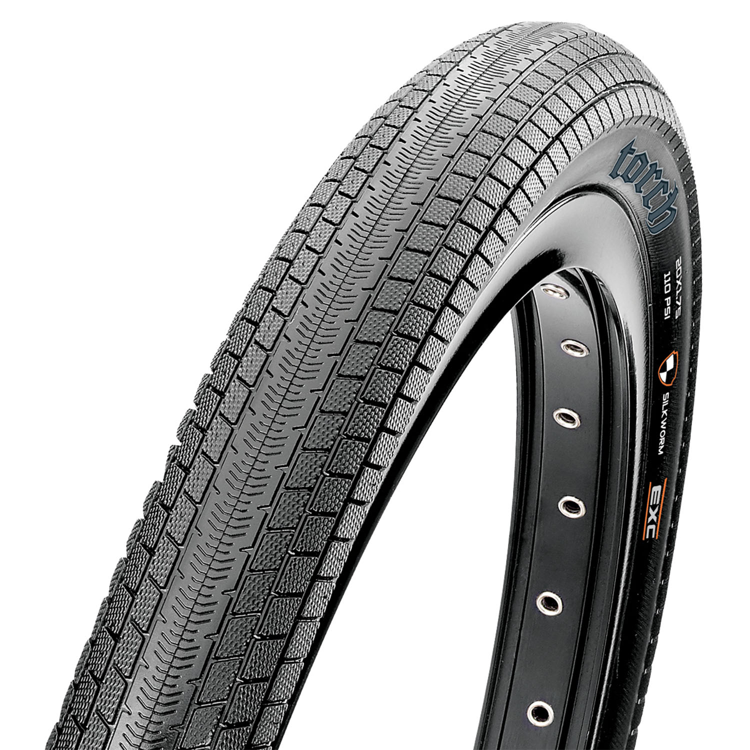 

Велопокрышка Maxxis Torch 20X1*1/8 28-451 (Б/Р) 2024, Черный, Torch