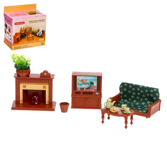 Мебель для питомцев КНР Stomle Family Living Room, для гостиной с камином (D08)