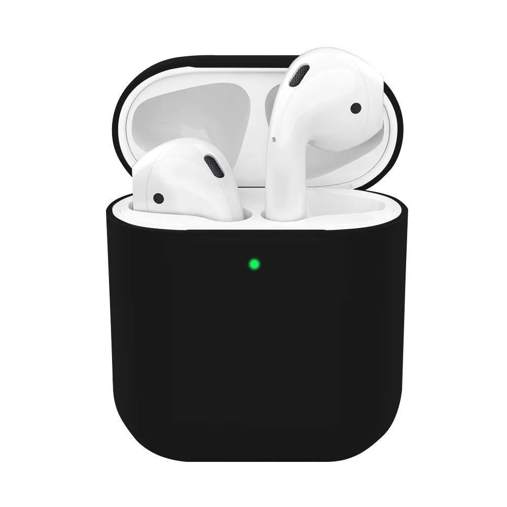 

Силиконовый чехол Silicon Case для наушников AirPods 2, Черный