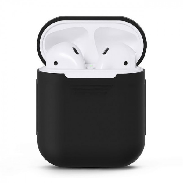 

Силиконовый чехол Silicon Case для наушников AirPods, Черный