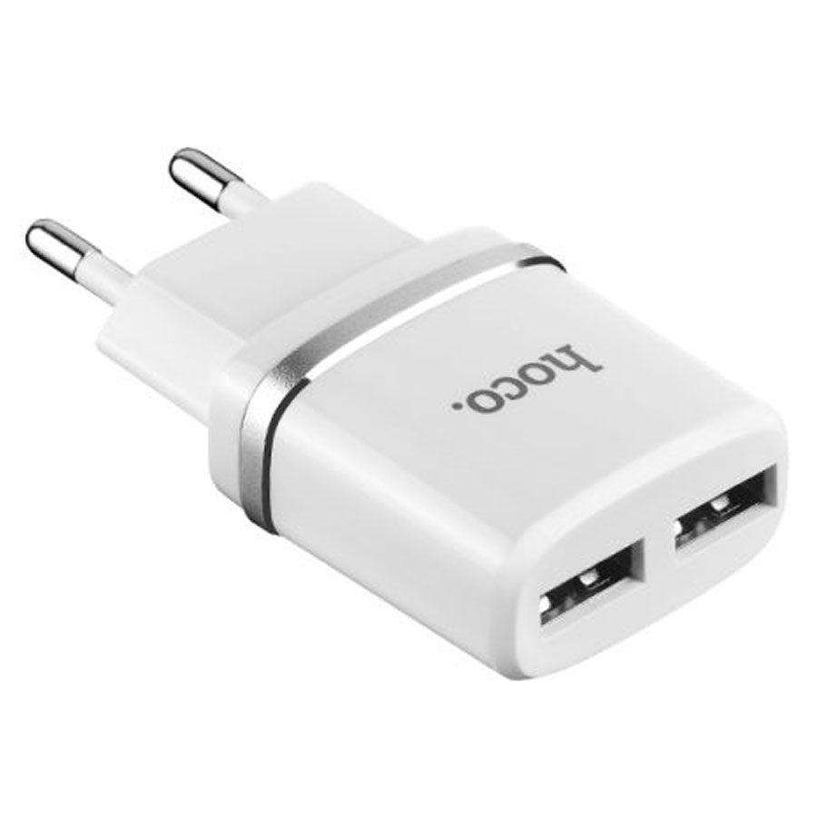 HOCO C12 Сетевое зарядное устройство 2USB 24А 390₽