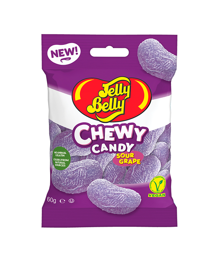 фото Мармелад jelly belly chewy candy кислый виноград 60 гр.