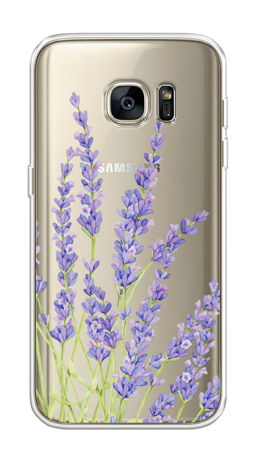 

Чехол на Samsung Galaxy S7 "Лавандовые стебли", Фиолетовый;зеленый, 24550-1