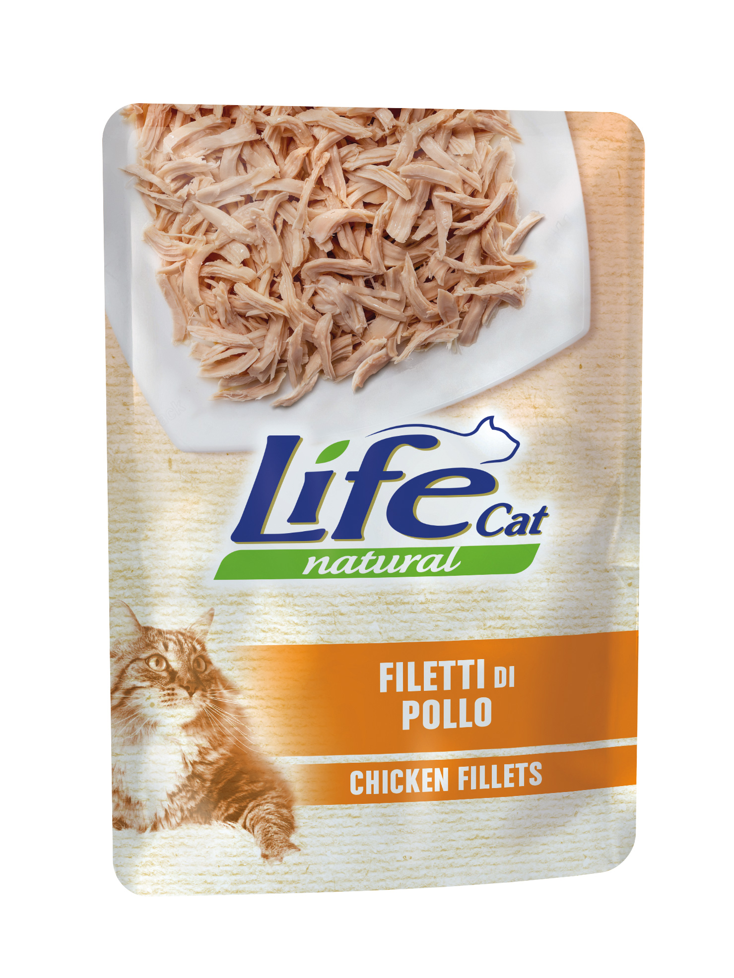 Влажный корм для кошек Lifecat Natural с курицей в соусе, 70г