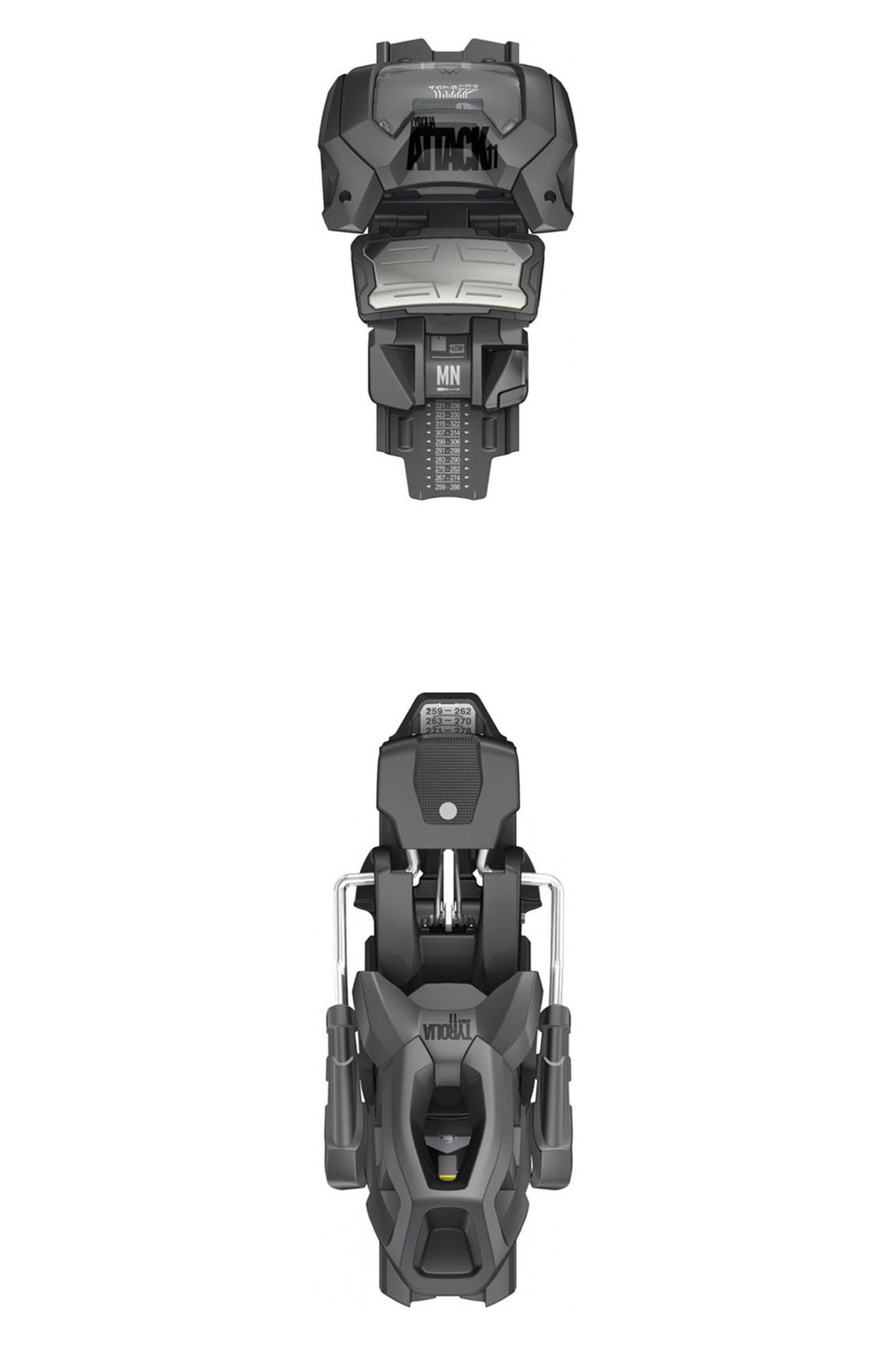 

Горнолыжные Крепления Tyrolia Attack 11 Demo W/O Brake [F] Black (Б/Р) 2023-24, Черный, Attack 11 Demo W/O Brake