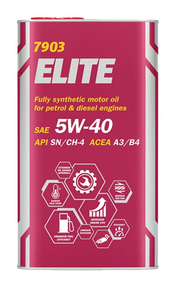 Моторное масло Mannol Elite 5W40 4л