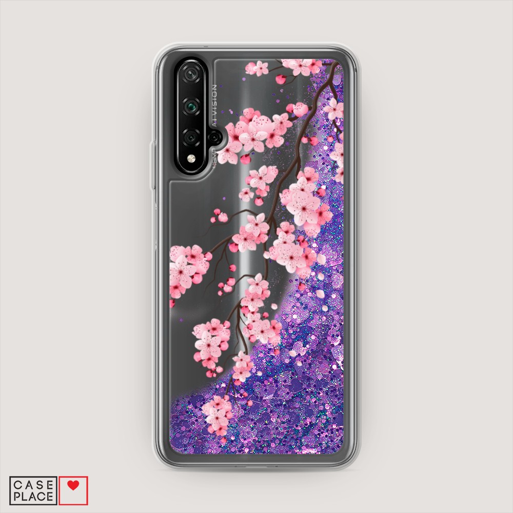 

Чехол Awog на Honor 20/Huawei Nova 5T "Розовая сакура", Разноцветный, 69592-1
