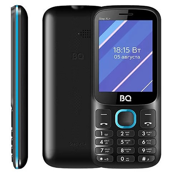 фото Мобильный телефон bq 2820 step xl+ black+blue