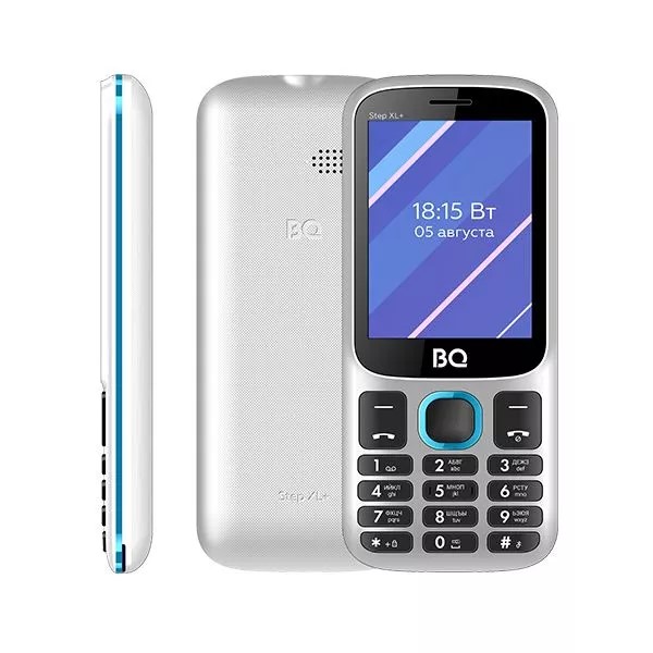 фото Мобильный телефон bq 2820 step xl+ white+blue