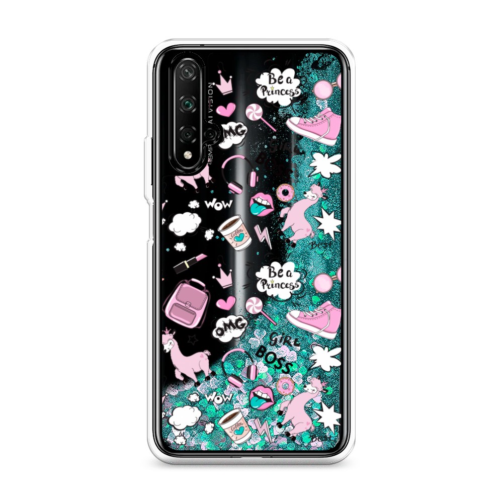 фото Силиконовый чехол "звездочки графика белая" на zte red magic 5s awog