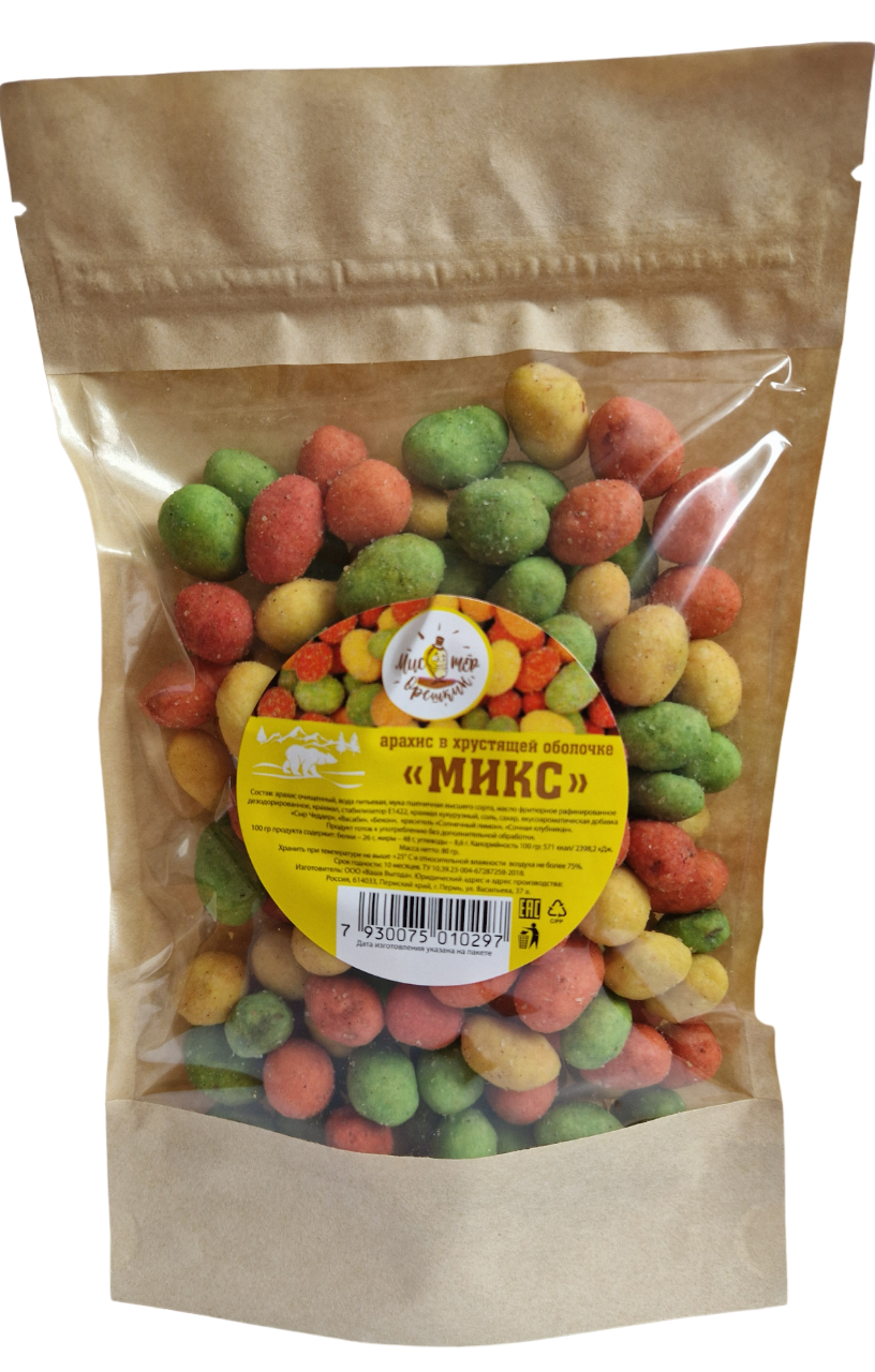 

Арахис Мистер Орешкин со вкусом микс, 150 г
