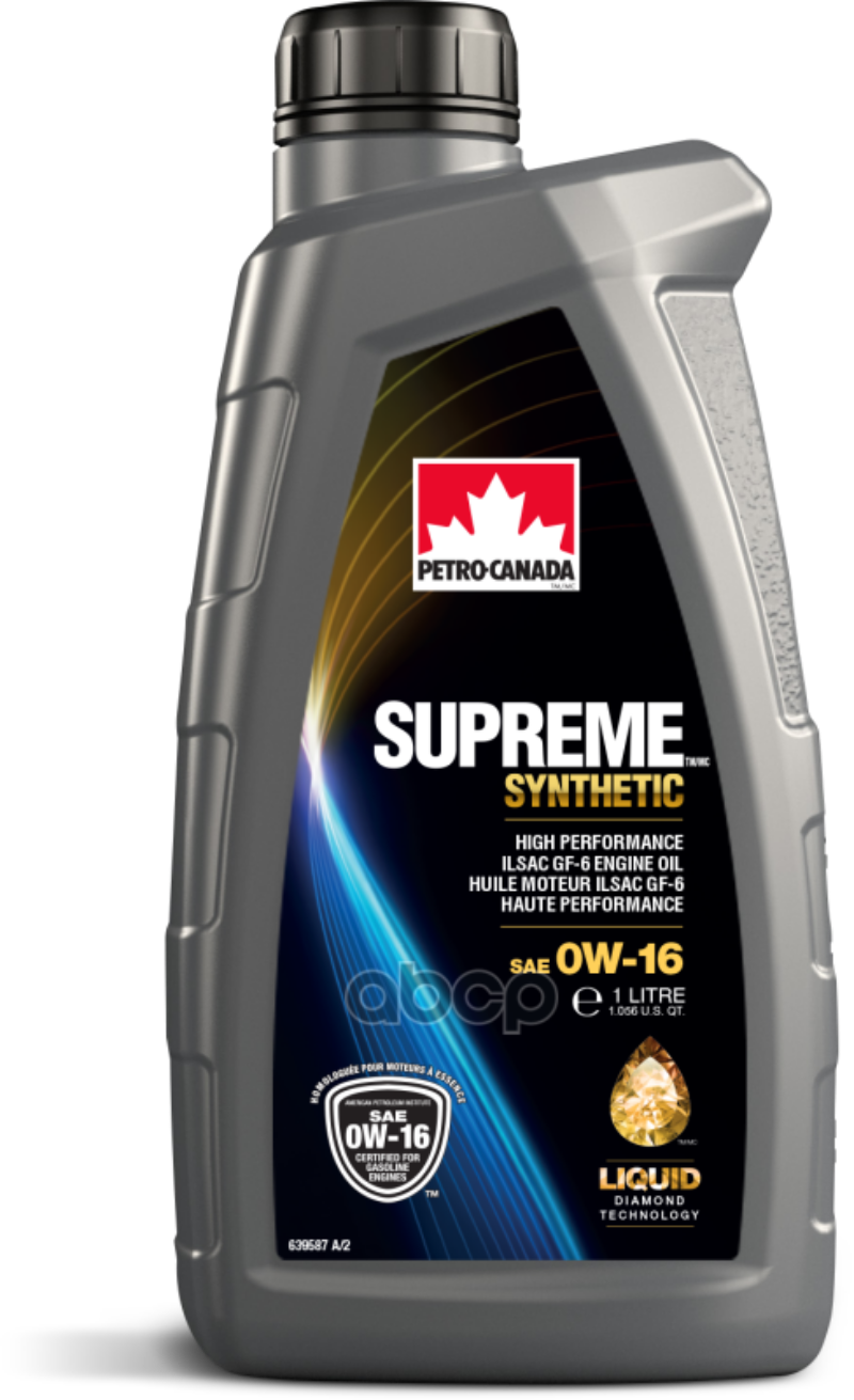 Моторное масло Petro-canada Supreme Synthetic 0W16 12х1л