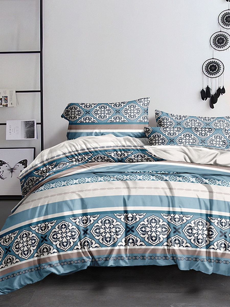 

Простынь на резинке Simple House Motivo 140x200 см полисатин