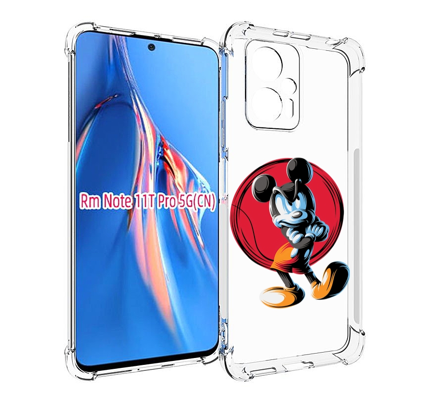 

Чехол MyPads злой-микки для Xiaomi Redmi Note 11T Pro / 11T Pro Plus / Poco X4 GT проти..., Прозрачный, Tocco