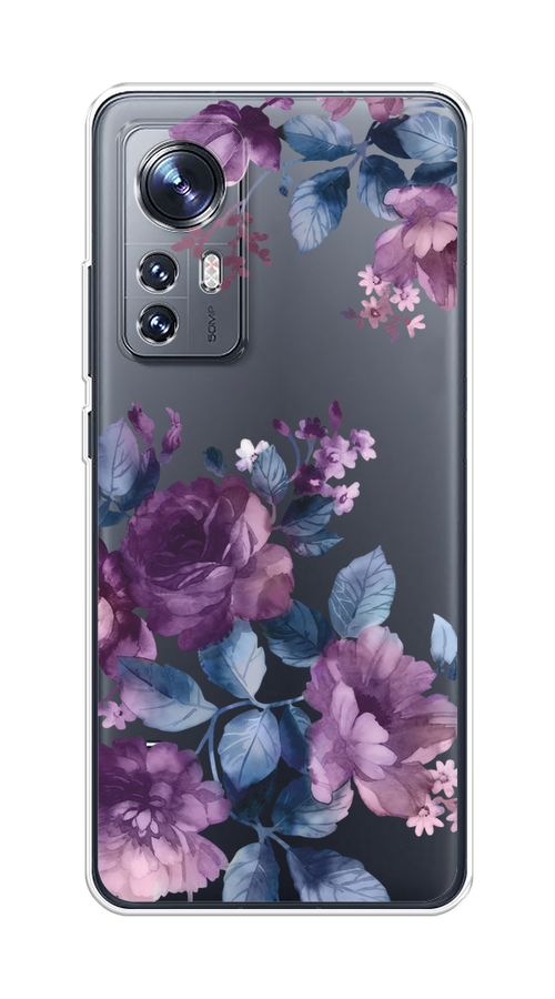 

Чехол Homey на Xiaomi 12 "Purple Blossoms", Синий;фиолетовый, 312950-1