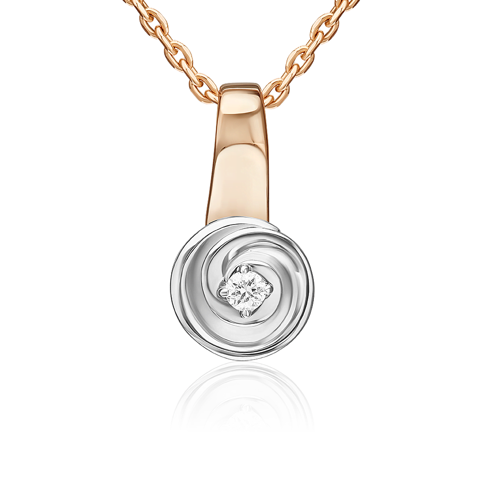 

Кулон из золота PLATINA jewelry 03-3522-01-101-1111, бриллиант, 03-3522-01-101-1111