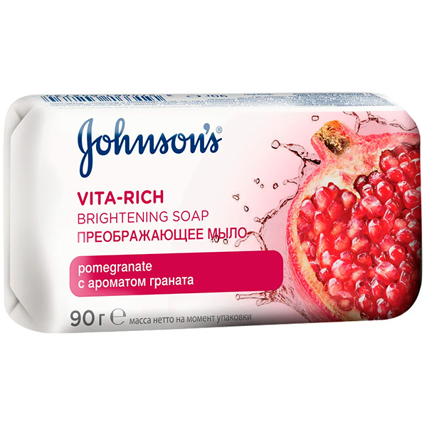Туалетное мыло Johnsons Body Care Vita-Rich с экстрактом цветка граната 90 г
